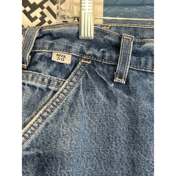 Carhartt FR Mens Blue Denim Carpenter Jeans 36 x 30 - Picture 4 of 8